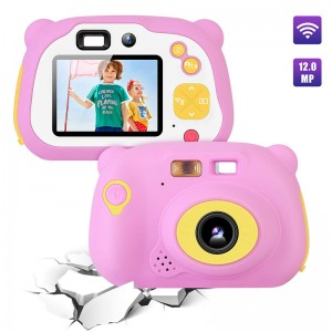Dětská kamera 8.0MP dobíjecí digitální přední a zadní selfie fotoaparát pro děti, hračky, dárek pro děti od 4 do 10 let